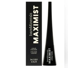 bareMinerals MAXIMIST Maximun Black Liquid Eyeliner NEW