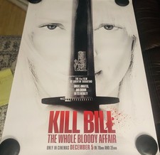 KILL BILL THE TOUTE L'AFFAIRE SANGLANTE Affiche originale du film DS 27x40 Ver A voir état