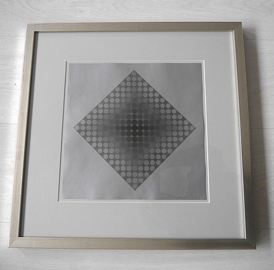 Victor Vasarely - Serie:  SZ et Goyo CTA-102 - SIEBDRUCK - Rahmen:  40x45 cm