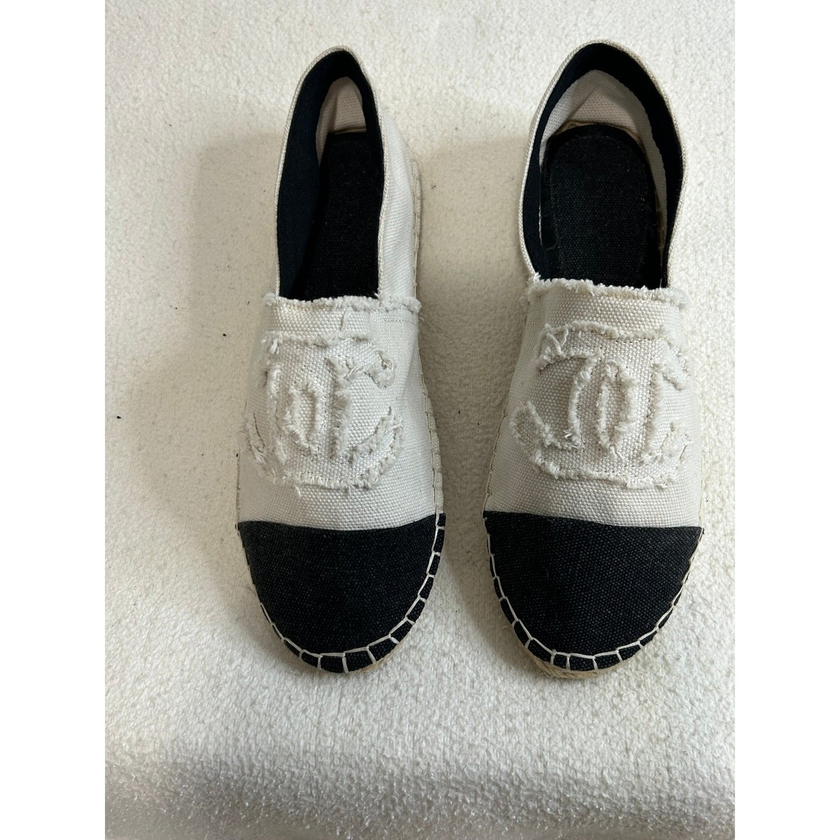 Espadrilles Chanel Slip On Flats CHANEL Espadrille G29762 Flat