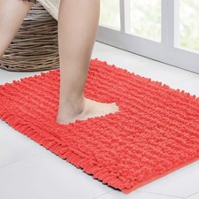 Walensee Large Bathroom Rug Non Slip Bath Mat 24x60 Inch 60" x 24", Coral