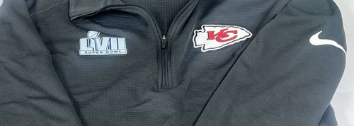 Kansas City Chiefs Nike Super Bowl LVII Champions Pacer Half-Zip Pullover Jacket - Picture 4 of 4