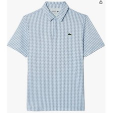 Lacoste Men's Regular Fit Golf Performance Polo Shirt Phoenix Blue/White M
