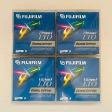 Lot of 4 FUJIFILM Ultrium 1 & 2 LTO Universal Cleaning Cartridges Tape New
