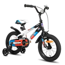  New Berry Kids Bike for Boys and Girls Ages White 12 Inch With Training Wheels
