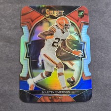 2022 Panini Select Football Martin Emerson Red White & Blue Die Cut #69 RC