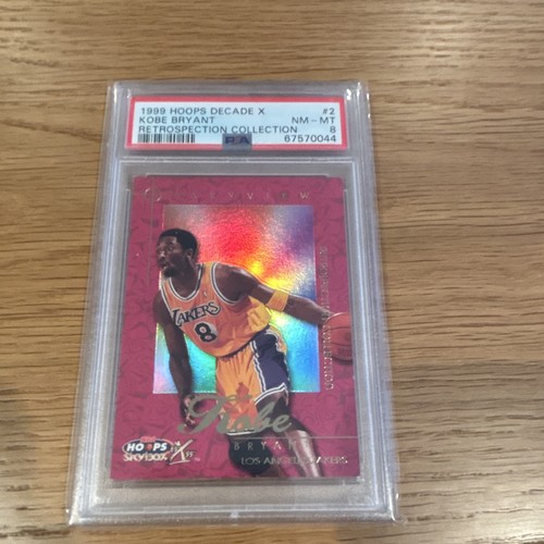 1999 Hoops Decade X Kobe Bryant Retrospection Collection #2 PSA 8