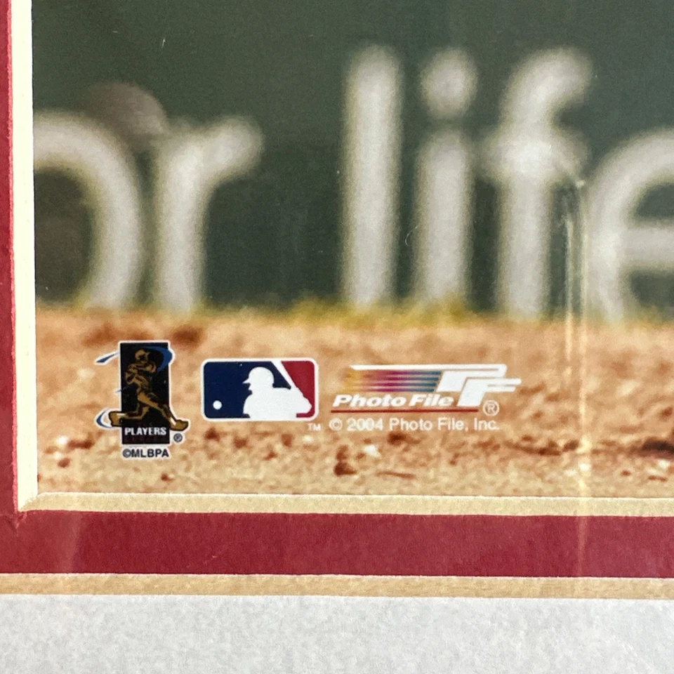 GABE KAPLER Signed  MLB BASEBALL Photo 8x10 RED SOX Framed  - Image 3 of 4