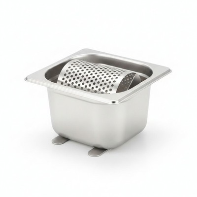 Butterstreicher mit Walze aus Edelstahl Butterspender rostfrei für Hobbyköche