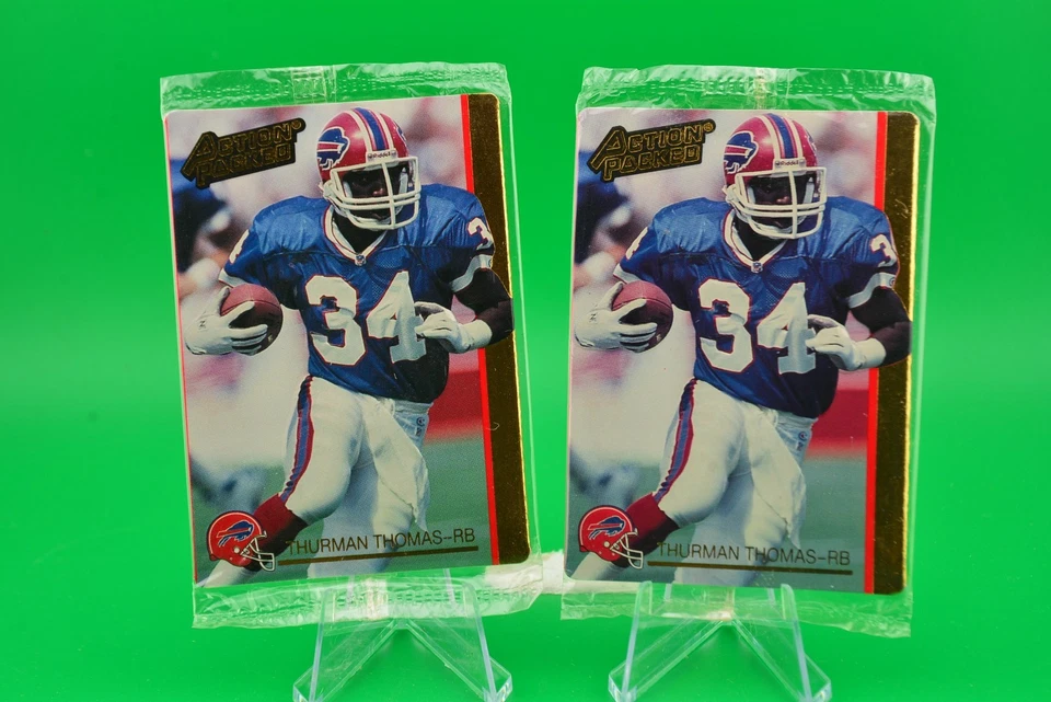 4 sealed - 1992 Action Packed Thurman Thomas Prototype #92A Buffalo Bills HOF - Image 3 of 3