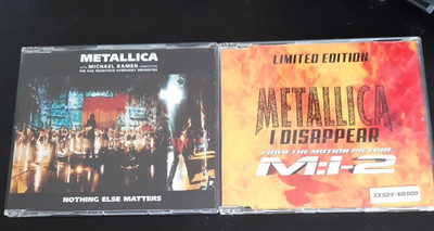 METALLICA, 2 CD-Singles, Nothing Else Matters & I Disappear, sehr guter Zustand