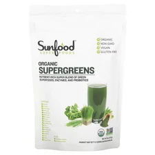 2 X Sunfood, Organic Supergreens, 8 oz (227 g)