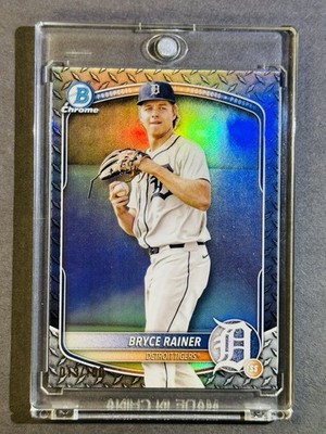 Bryce Rainer Steel Metal Refractor #d/100 Rookie 2025 Bowman Chrome #BCP-49