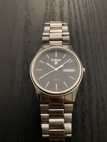 Vintage Pulsar by Seiko Y147-8009 PFA029J Day-Date Men’s Watch