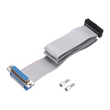 26Pin IDC Wire Flat Ribbon Cable DB25 Female to FC-26 Female 2.54mm Pitch