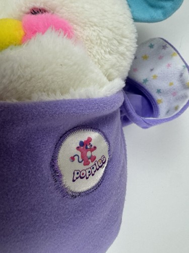 Vintage 80’s Baby Bibsy Popples Plush With Bonnet, No Shoes, Bib & Bottle READ - Picture 10 of 11