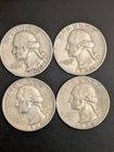 Washington Quarter 90% Silver Circulated Lot (4 Coins)