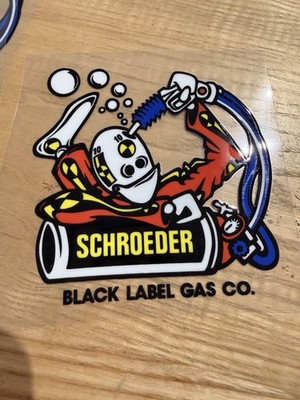 Ben Schroeder Black Label UV Sticker Decal 4.5 x4.5 . Grosso Santa Cruz