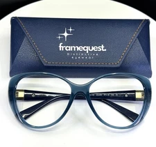 VTG VOGUE VO 5193-SB 25348H Womens Blue Semi Cat Eye Eyeglasses FRAMES ONLY