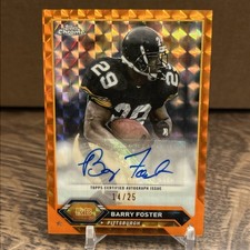2023 Topps Composite - Topps Chrome Auto Barry Foster Orange Geo Refractor /25