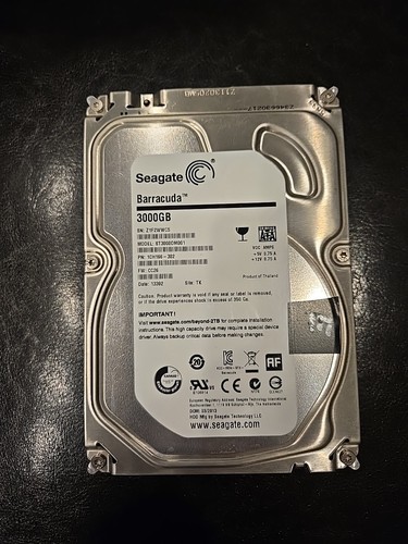 Seagate Barracuda 3TB 7.2K RPM 3.5'' SATA Internal HDD (ST3000DM001)