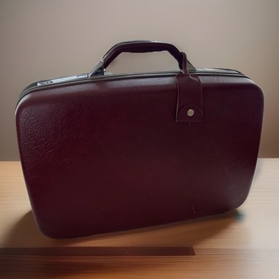 Samsonite Profile II Hardside Suitcase Luggage 25'' Maroon Without Key Travel Fly