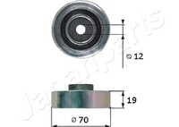 Japanparts RP-815 Deflection/Umlenkrolle, Keilrippenriemen FüR Suzuki