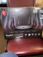 MSI RADIX AXE6600 Wi-Fi 6E IEEE 802.11 a/b/g/n/ac/ax Ethernet Wireless Router