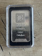 Baird & Co 1 Oz Palladium Bar 999.5 Palladium