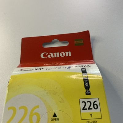 Genuine Canon 226Y Yellow Ink Cartridge CLI-226Y Chromalife 100 Plus New