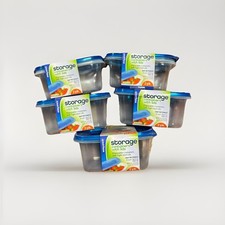 5 Pk Food Storage Containers With Lids 10 Total