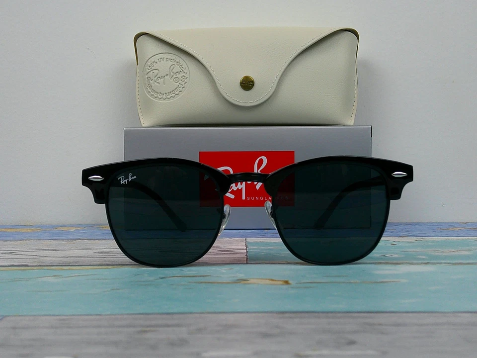 Gafas de sol Ray-Ban RB3016 W todo negro Club-Master talla 51-21-145 3N. Foto 2 de 4
