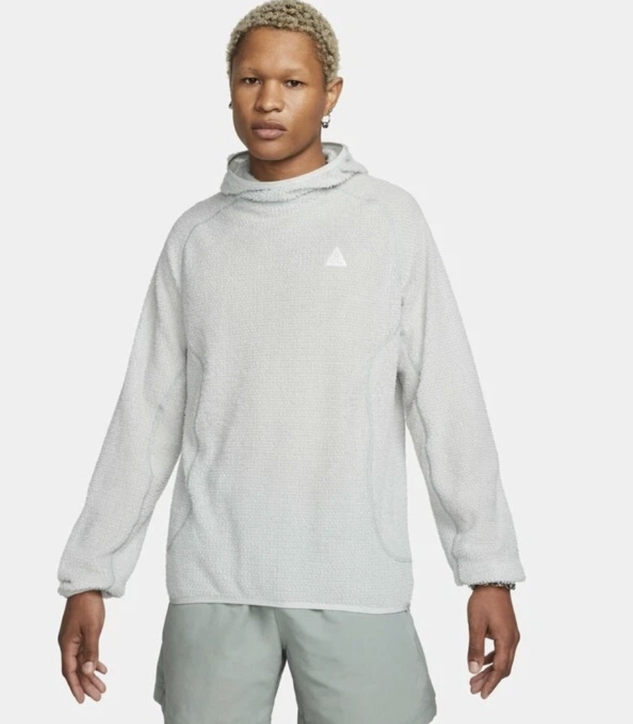 Nike ACG Wolf Lichen Caps Mid Layer Light Silver Polartec