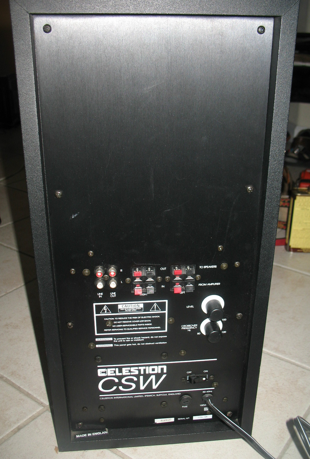 celestion csw subwoofer