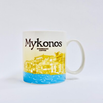 Starbucks NEW Mykonos Greece Island Global Icon Collector City Series Mug 16 MIC