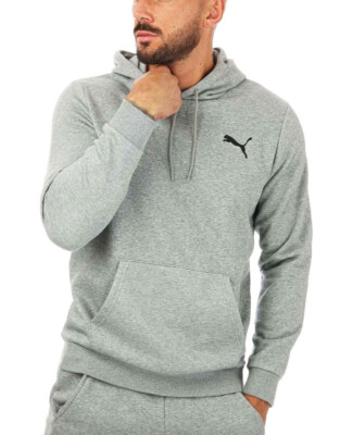 PUMA Mens Hooded Sweatshirt Hoodie Sweat Hood Fleece Top Size Black Grey  Navy