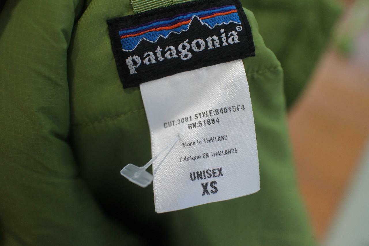 Patagonia nylon 84015 unisex vest olive green size xs (CO300
