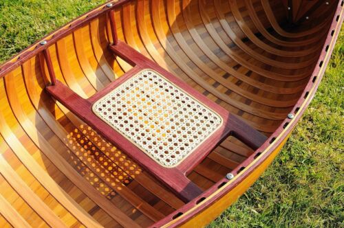 20.25 X 70.5 X 15 Wooden Canoe With Ribs - Picture 2 of 6