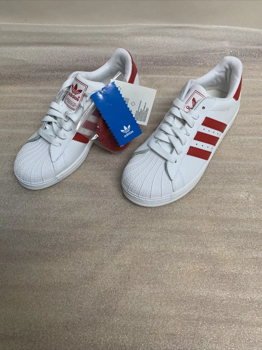 RARE adidas Originals Superstar 2 White/Red Sneaker G09855 Men&#039;s 4 | eBay