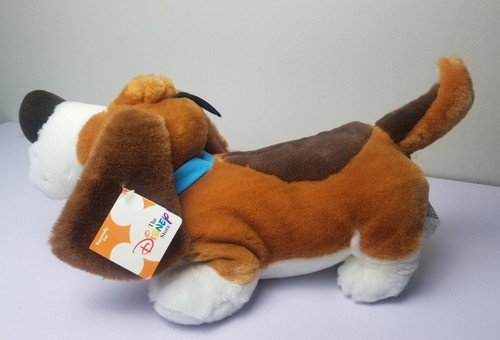 NWT Vintage Disney The Great Mouse Detective Toby Basset Hound Dog Plush Stuffed - Picture 3 of 9