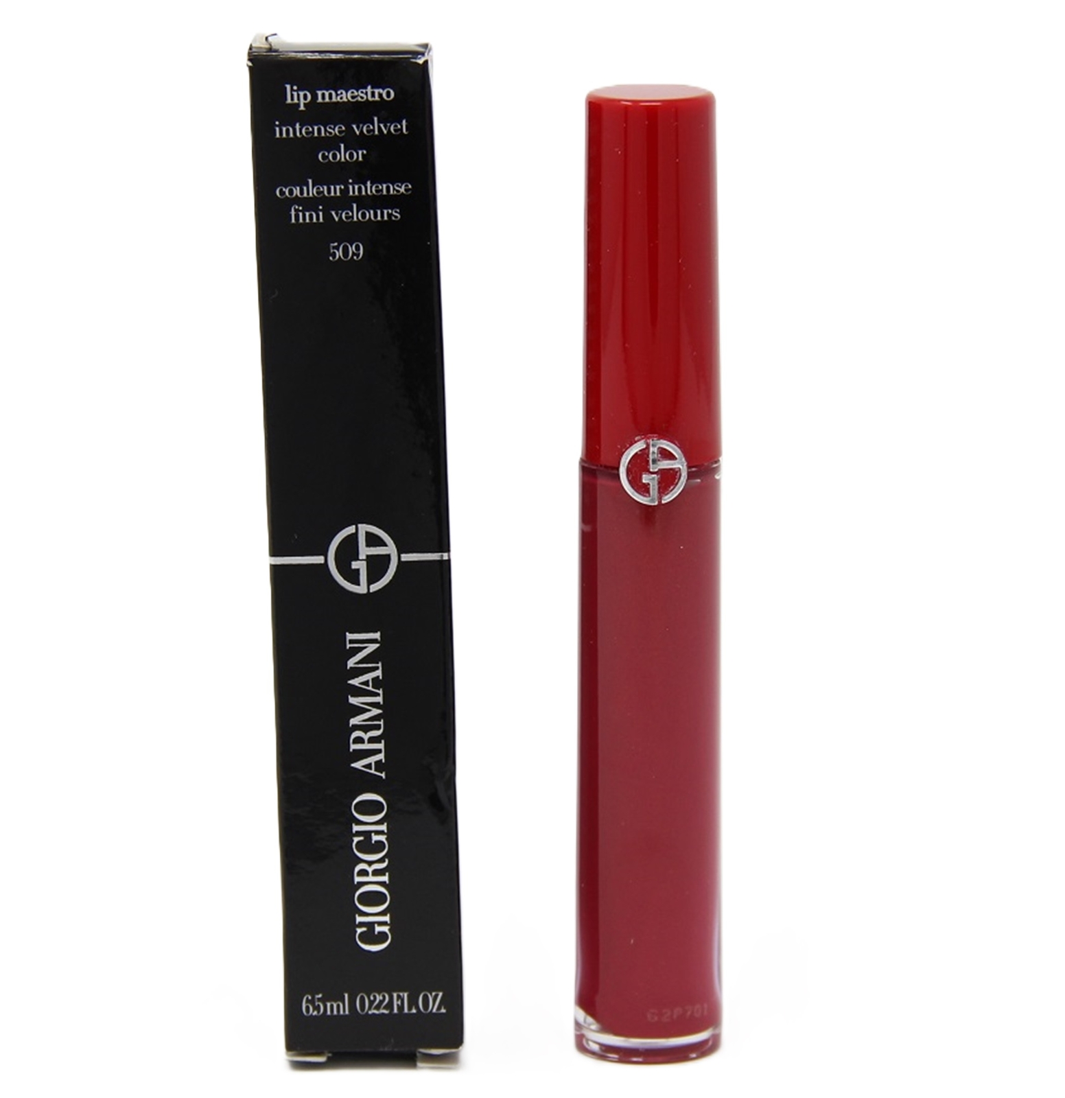 Губная помада Giorgio Armani maestro интенсивного бархатного цвета 509 рубиновый нюд