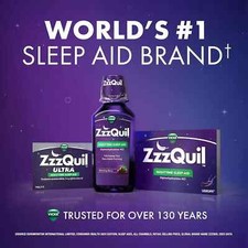 ZzzQuil, Sleep Aid, Nighttime Liquid, 50 mg Diphenhydramine HCl, 01/2026