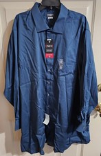 NWT Van Heusen Long-Sleeve Stain Shield Flex Fit 4XL 20 35/36 Button Down Tall