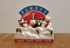 1998 Always Coca-Cola Coke Soda Pop Classic Bottles in Snow 3D Fridge Magnet