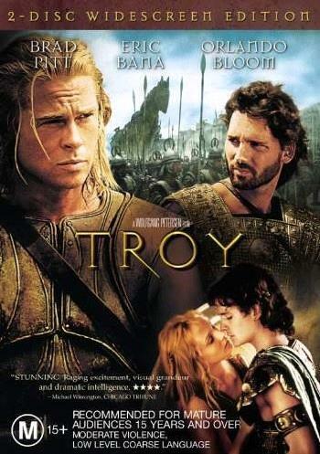 Troy  (DVD, 2004) Brad Pitt Eric Bana Orlando Bloom Region 4 Action War - Picture 1 of 1