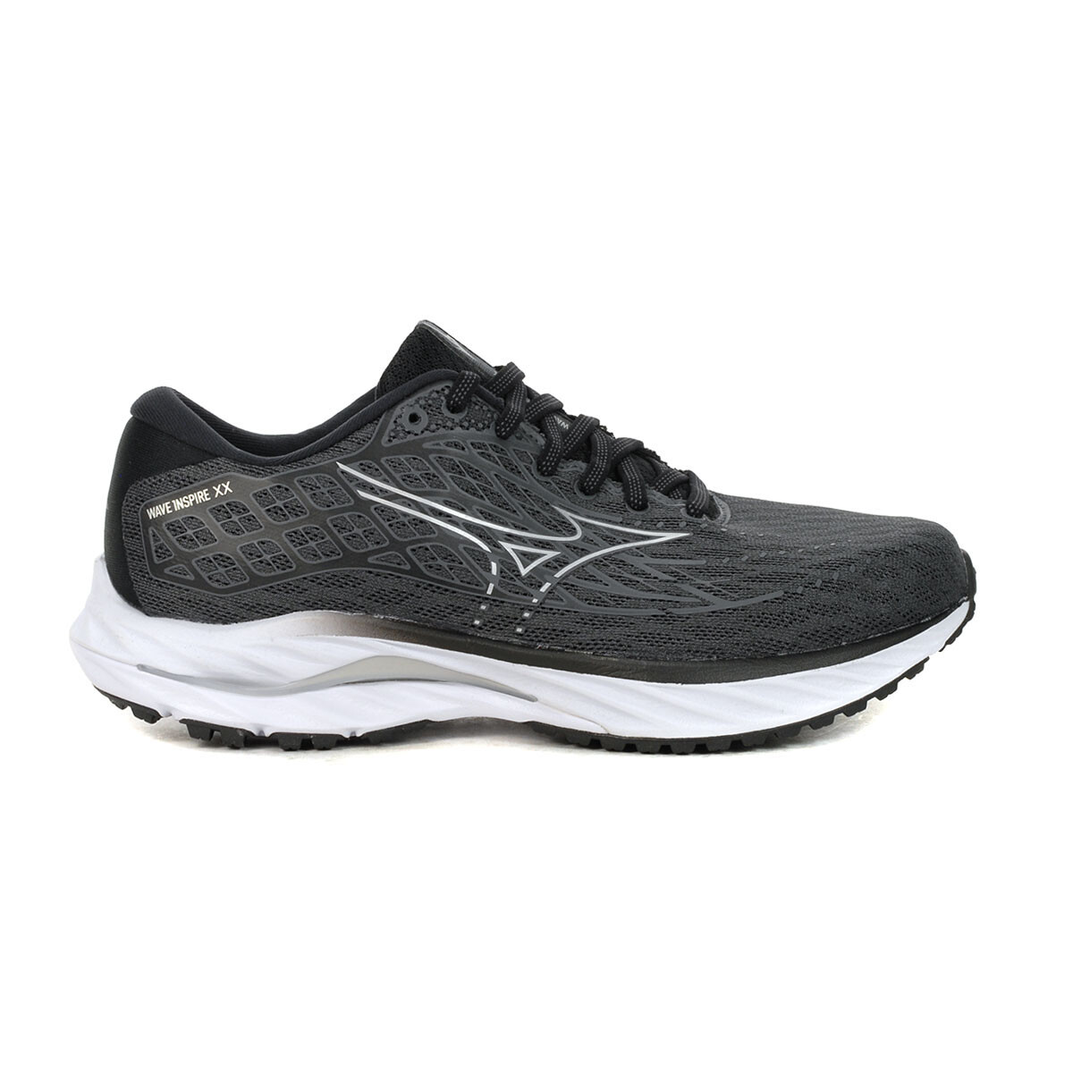 Mizuno Men's Wave Inspire 20 Ebony/White Running Shoes | eBay