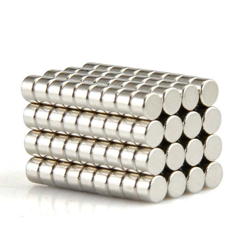 2MM X 2MM N50 EXTREM STARKE NEODYM MAGNETE SCHEIBENMAGNETE RUND ECHTE MAGNET - Bild 1 von 1