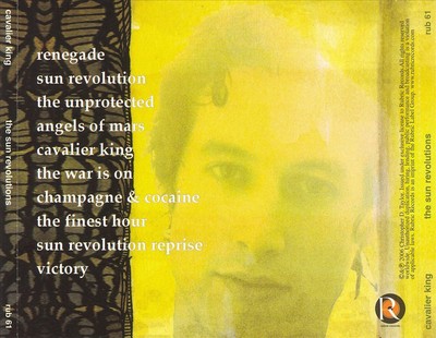 CAVALIER KING - THE SUN REVOLUTIONS NEW CD