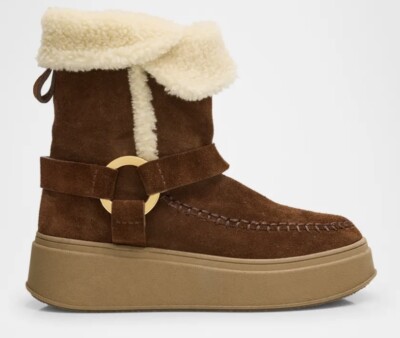 $460 NEW ODISSI SUKI SUEDE HARNESS BOOTS SZ 6/36
