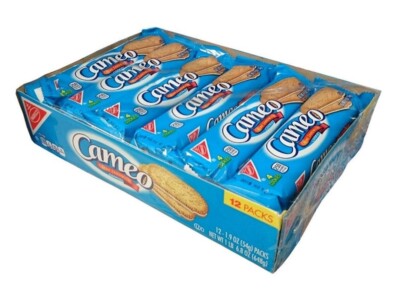 NABISCO CAMEO CREME COOKIES SANDWICH Free Cholesterol  1 Box Of 12 Packs